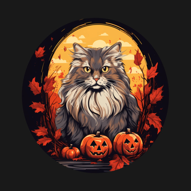 Siberian Cat Halloween, Cat Lover by logiamerch