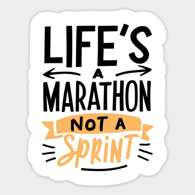 Life's a Marathon Not a Sprint Magnet by Frank Ring