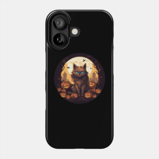 Somali Cat Halloween, Cat Lover Phone Case
