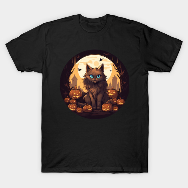 Somali Cat Halloween, Cat Lover T-Shirt by logiamerch