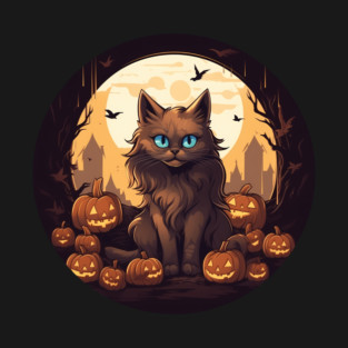 Somali Cat Halloween, Cat Lover T-Shirt