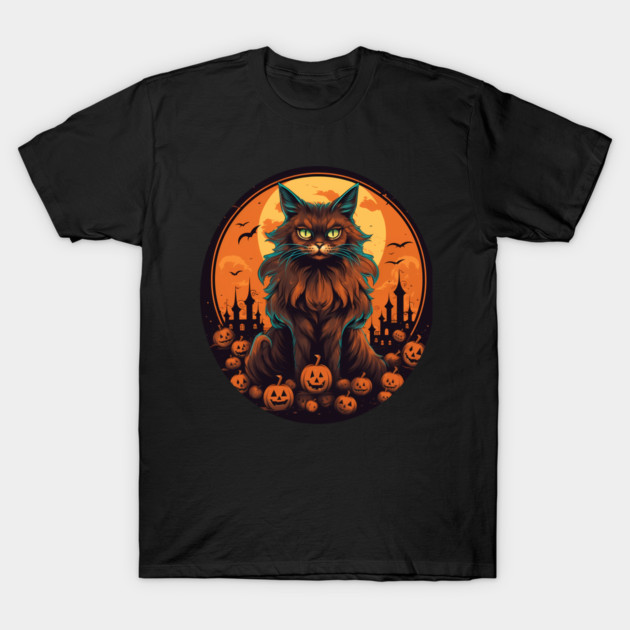 Somali Cat Halloween, Cat Lover T-Shirt by logiamerch