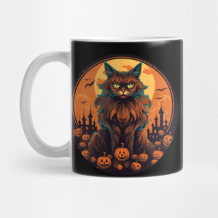 Somali Cat Halloween, Cat Lover Mug