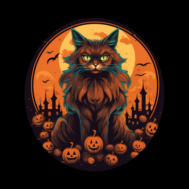 Somali Cat Halloween, Cat Lover by logiamerch