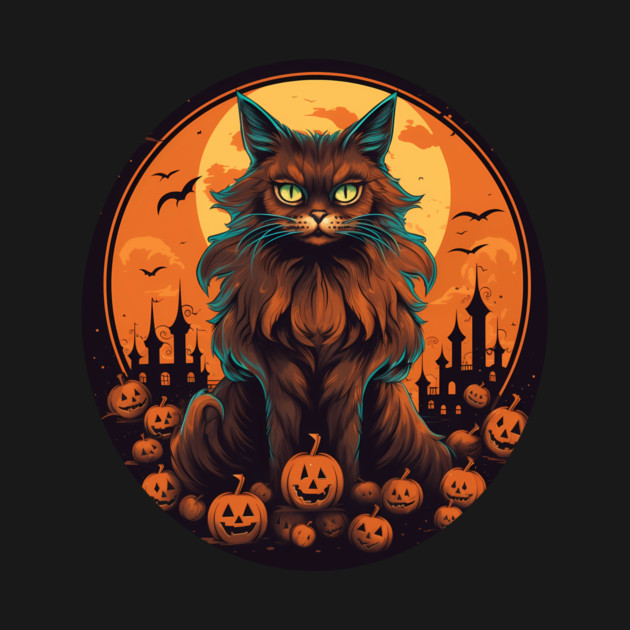 Somali Cat Halloween, Cat Lover by logiamerch