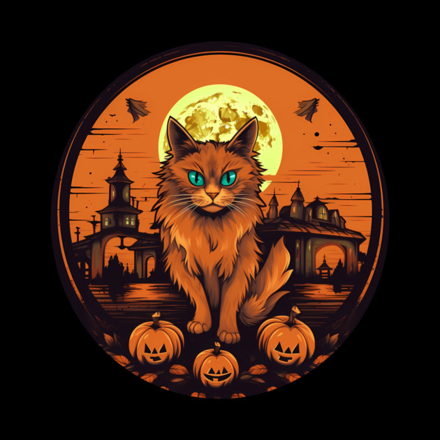Somali Cat Halloween, Cat Lover by logiamerch