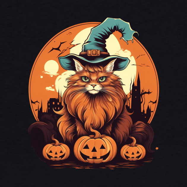 Somali Cat Halloween, Cat Lover by logiamerch