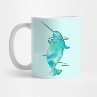 Aqua Sea Narwhal Mug