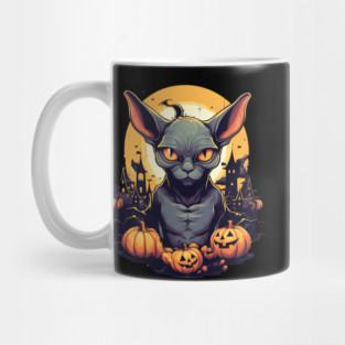 Sphynx Cat Halloween, Cat Lover Mug