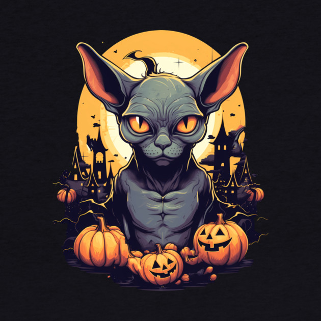 Sphynx Cat Halloween, Cat Lover by logiamerch