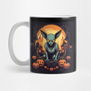 Sphynx Cat Halloween, Cat Lover Mug