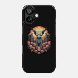 Sphynx Cat Halloween, Cat Lover Phone Case
