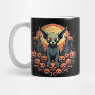 Sphynx Cat Halloween, Cat Lover Mug