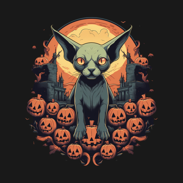 Sphynx Cat Halloween, Cat Lover by logiamerch