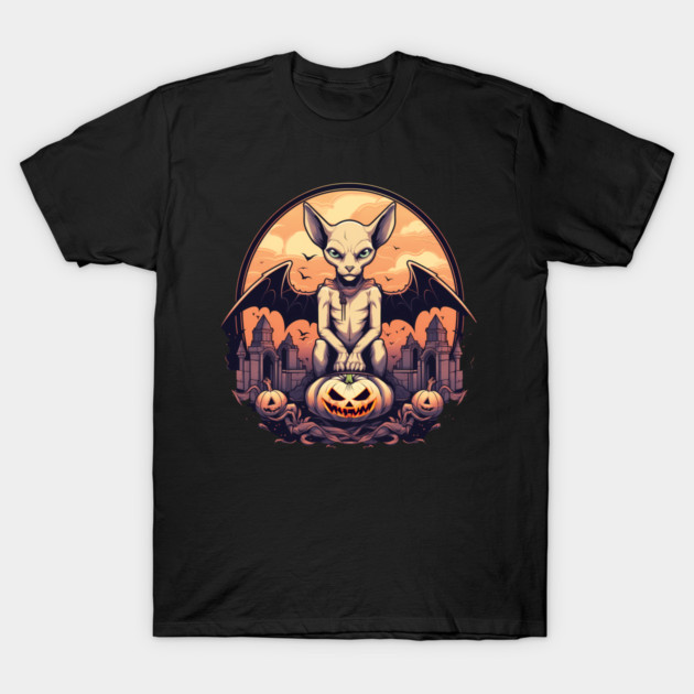 Sphynx Cat Halloween, Cat Lover T-Shirt by logiamerch