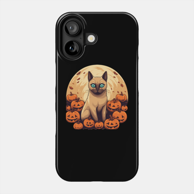 Tonkinese Cat Halloween, Cat Lover Phone Case by logiamerch
