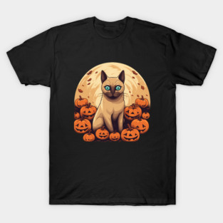 Tonkinese Cat Halloween, Cat Lover T-Shirt