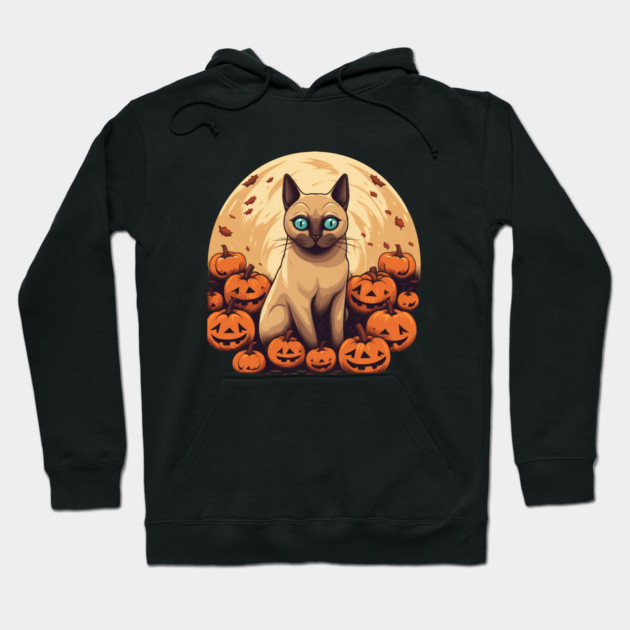 Tonkinese Cat Halloween, Cat Lover Hoodie by logiamerch