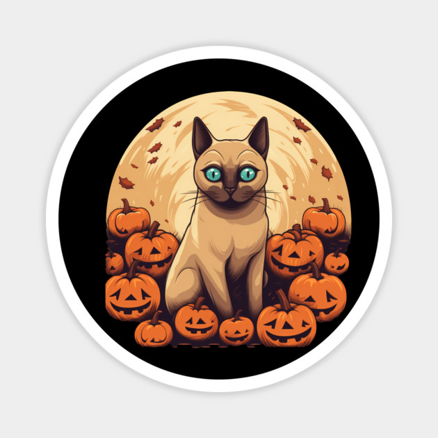 Tonkinese Cat Halloween, Cat Lover Magnet by logiamerch