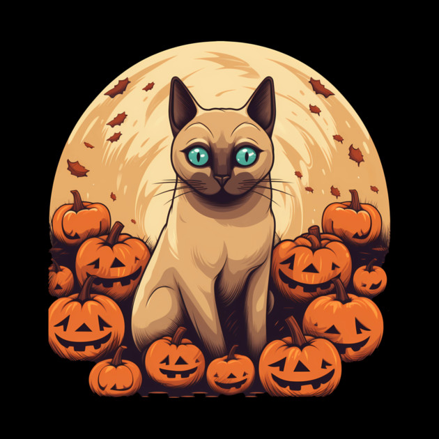 Tonkinese Cat Halloween, Cat Lover by logiamerch
