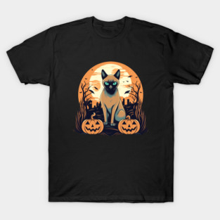 Tonkinese Cat Halloween, Cat Lover T-Shirt