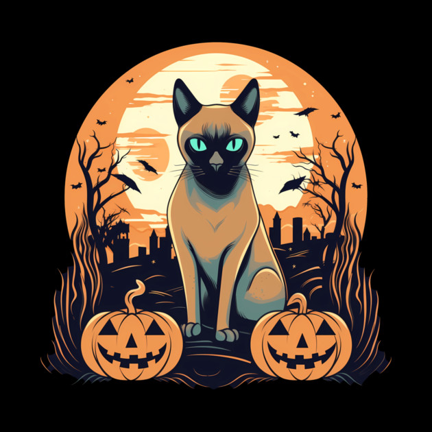 Tonkinese Cat Halloween, Cat Lover by logiamerch