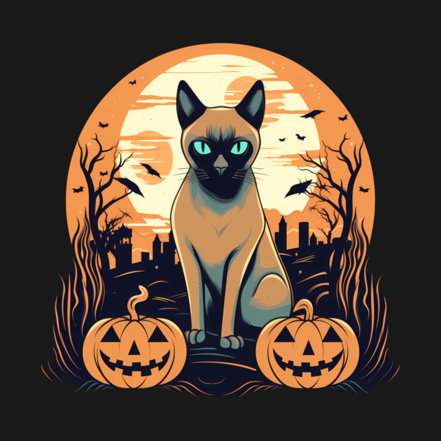 Tonkinese Cat Halloween, Cat Lover by logiamerch