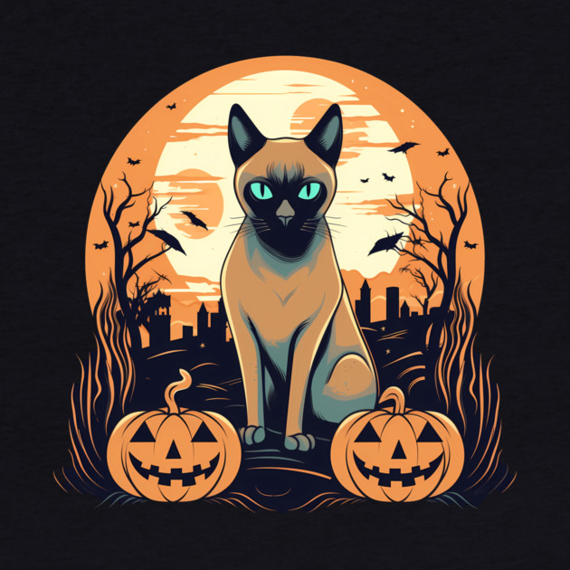 Tonkinese Cat Halloween, Cat Lover by logiamerch
