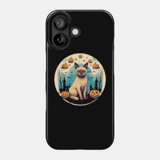 Tonkinese Cat Halloween, Cat Lover Phone Case