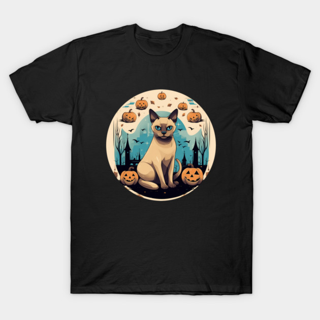 Tonkinese Cat Halloween, Cat Lover T-Shirt by logiamerch