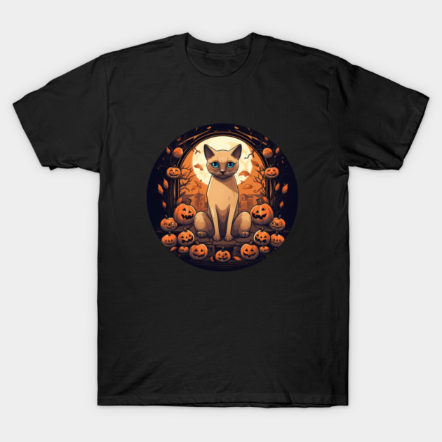 Tonkinese Cat Halloween, Cat Lover T-Shirt by logiamerch
