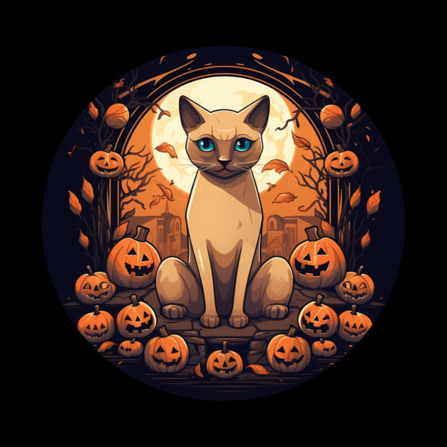 Tonkinese Cat Halloween, Cat Lover by logiamerch