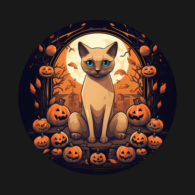 Tonkinese Cat Halloween, Cat Lover by logiamerch