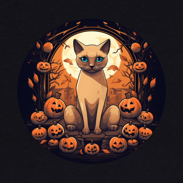 Tonkinese Cat Halloween, Cat Lover by logiamerch