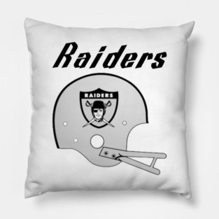 Vintage Raiders Football Helmet Pillow
