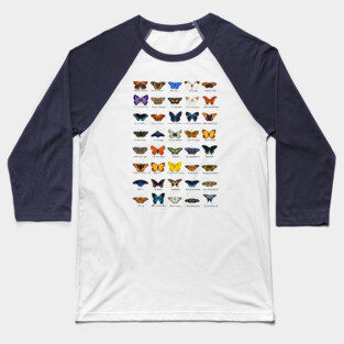 Butterflies Baseball T-Shirt