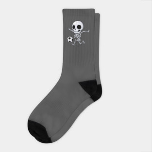 Bony Boots: The Skeleton Soccer Star Socks