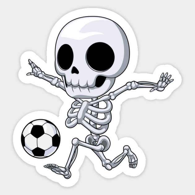 Bony Boots: The Skeleton Soccer Star Magnet by GoshWow®