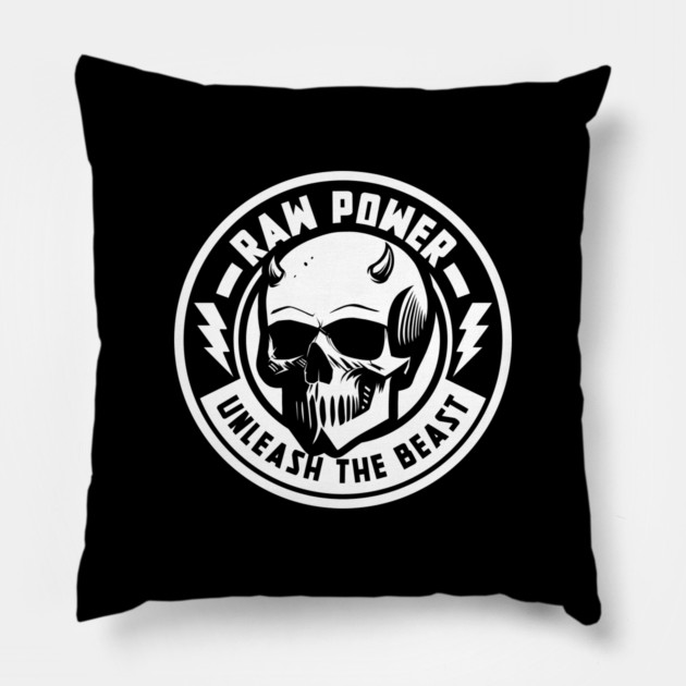 RAW POWER Pillow by artslaves