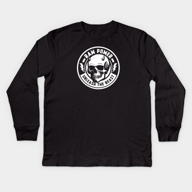RAW POWER Kids Long Sleeve T-Shirt by artslaves
