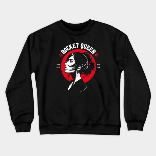 ROCKET QUEEN Crewneck Sweatshirt by artslaves