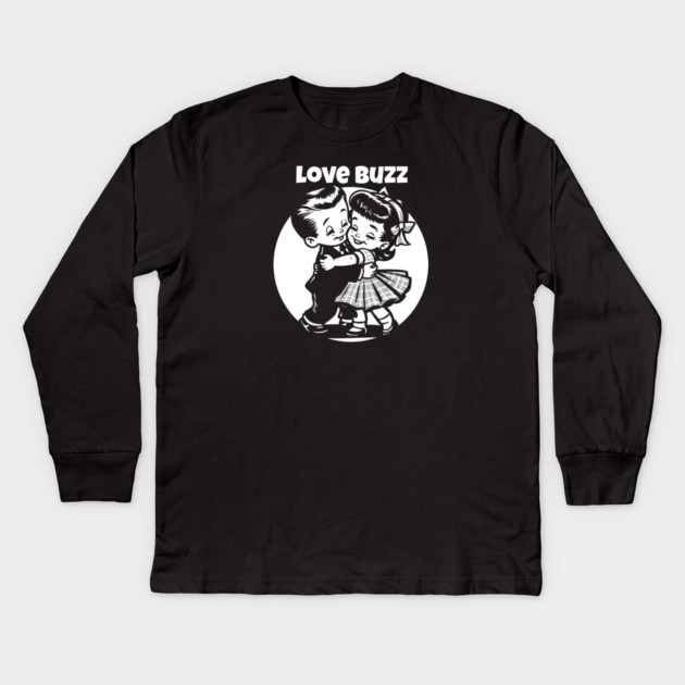 LOVE BUZZ Kids Long Sleeve T-Shirt by artslaves