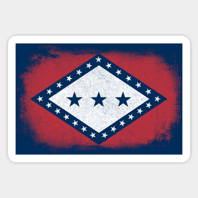 Original 1913 Arkansas Flag Sticker by rt-shirts