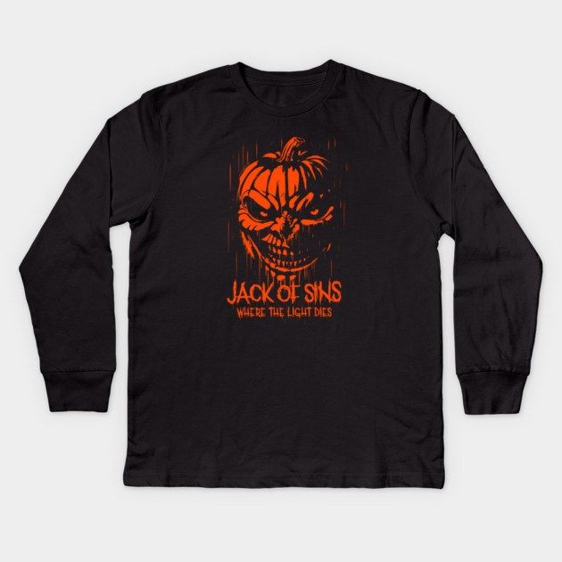 JACK OF SINS Kids Long Sleeve T-Shirt by artslaves