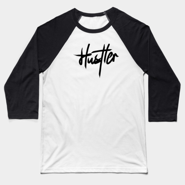 HUSTLER Baseball T-Shirt by artslaves