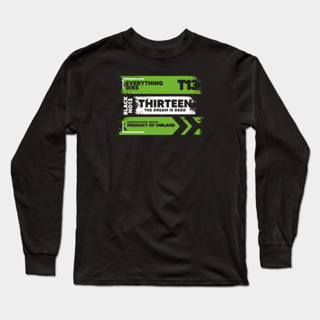 THIRTEEN Long Sleeve T-Shirt by artslaves