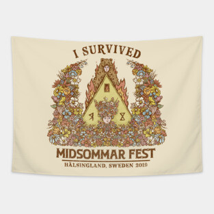 I Survived Midsommar Fest Tapestry