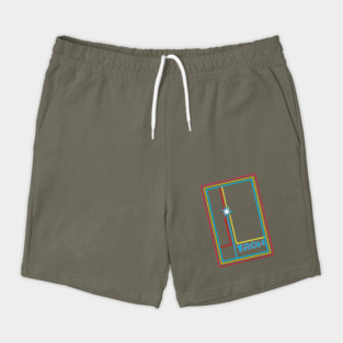 tron and three color line mark Shorts