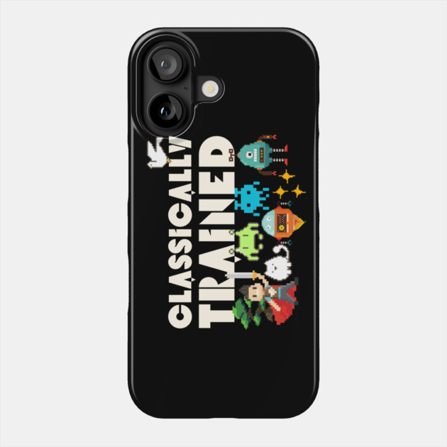 Classically Trained 8-bit Gamer Phone Case by The WYLD Tribe