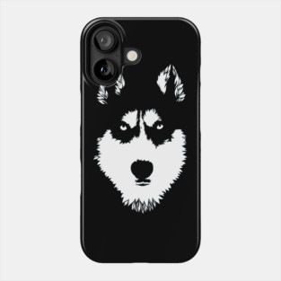 Husky Negative Space Phone Case